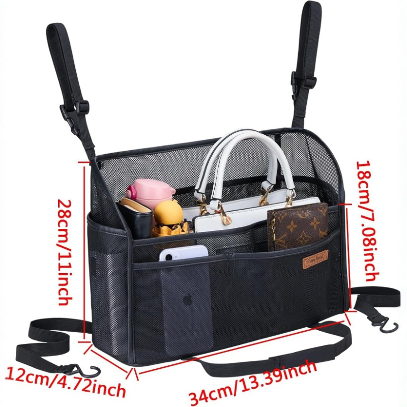 Összecsukható kocka alakú poliészter autó tárolótáska, utazáshoz, többfunkciós szervező