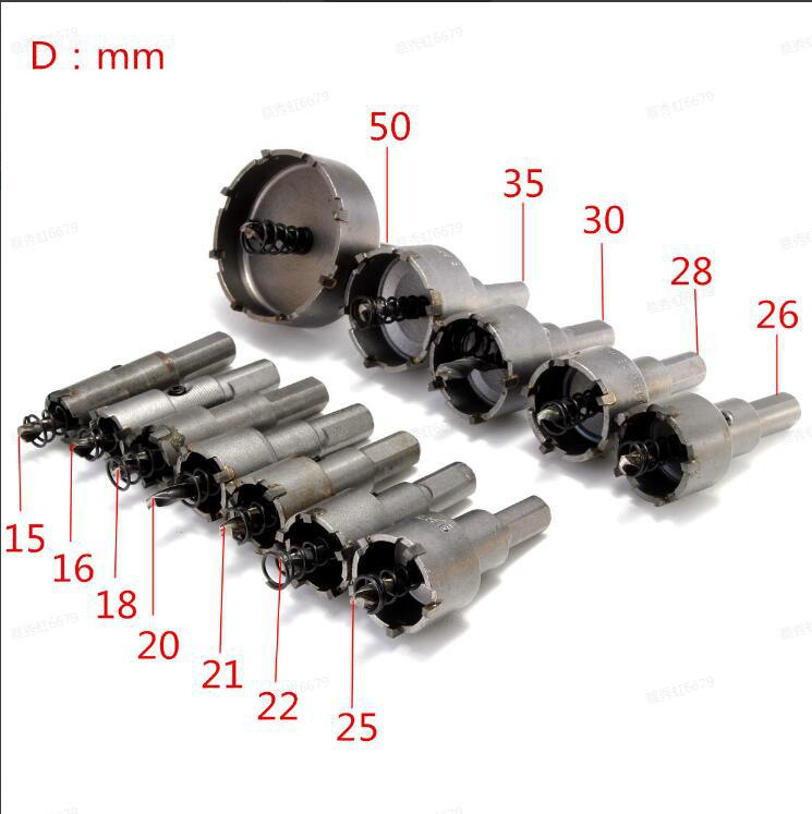 12-бр. комплект разширители за отвори — неръждаема стомана, високоскоростна стомана и карбид, универсално използване, персонализирана обработка