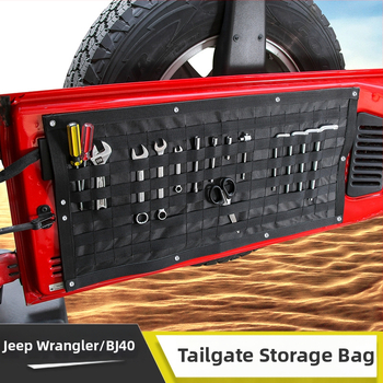 Bagāžnieka aizmugures organizators Jeep Wrangler un BJ40 Plus, izturīgs pret saspiest, ar logotipa drukas iespēju