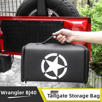 Bagāžnieka aizmugures organizators Jeep Wrangler un BJ40 Plus, izturīgs pret saspiest, ar logotipa drukas iespēju