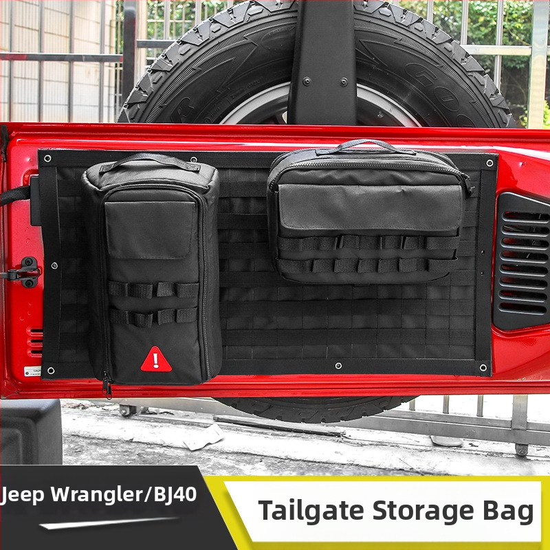 Organizér do zadného batožinového priestoru pre Jeep Wrangler a BJ40 Plus, odolný voči stlačeniu, s možnosťou potlače loga