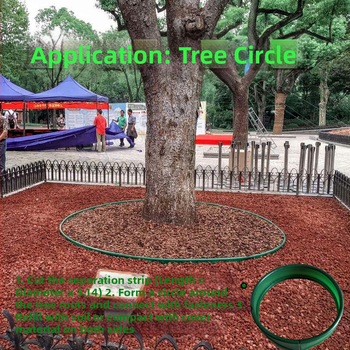 Peizažo izoliacijos juosta, šaknų barjeras, perdirbtas plastikas, sodo buferinė zona, Prekė: Kita