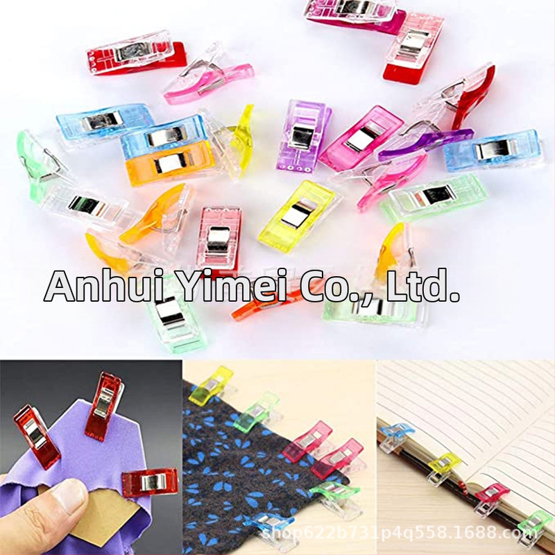 Комплект шивашки инструменти с голям и малък нож за премахване на конец, високотемпературен пълнител, U-образни малки ножици, пластмасова клипса за подгъване и измервателна лента