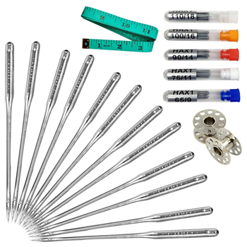 Flying Tiger kromirane igle za kućnu šivaću mašinu, set s spremnikom za pohranu, 100 komada u kutiji