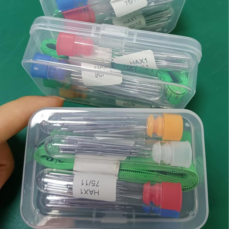 Flying Tiger kromirane igle za kućnu šivaću mašinu, set s spremnikom za pohranu, 100 komada u kutiji