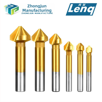 Чамфъринг нож с три леза от неръждаема стомана за 90° ъгъл, довършване и разширяване на отвори