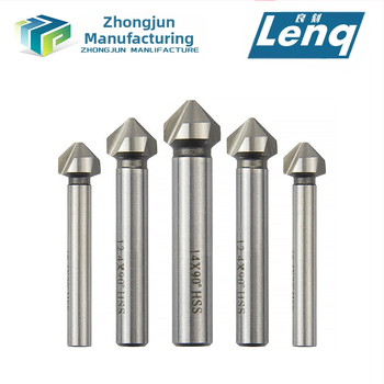 Чамфъринг нож с три леза от неръждаема стомана за 90° ъгъл, довършване и разширяване на отвори