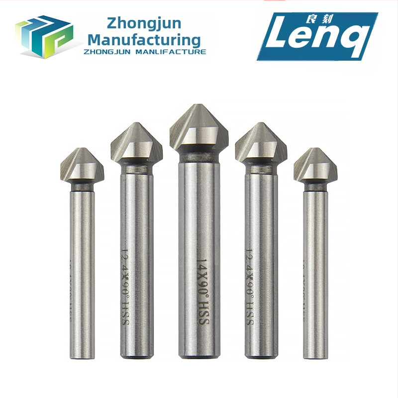 Чамфъринг нож с три леза от неръждаема стомана за 90° ъгъл, довършване и разширяване на отвори