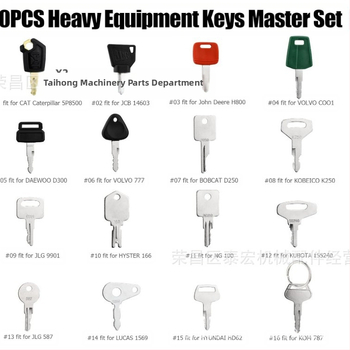 Σετ κλειδιών για βαρύ εξοπλισμό, 70 τεμάχια, συμβατό με Caterpillar, John Deere, Volvo, New Holland, Hitachi, JCB