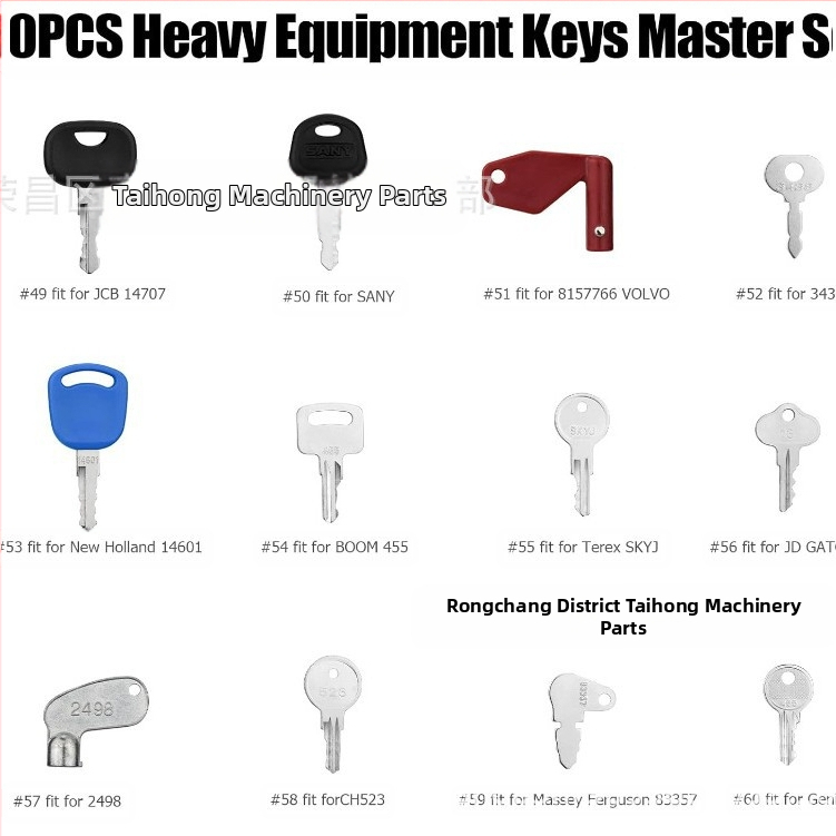 70 броя ключове за тежко оборудване – комплект за Caterpillar, John Deere, Volvo, New Holland, Hitachi, JCB
