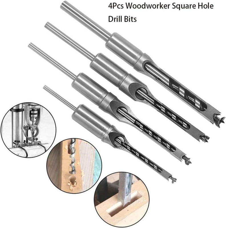 Мортайзен бит за дърво – бур за квадратни отвори и гнезда, инструмент за дърводелство
