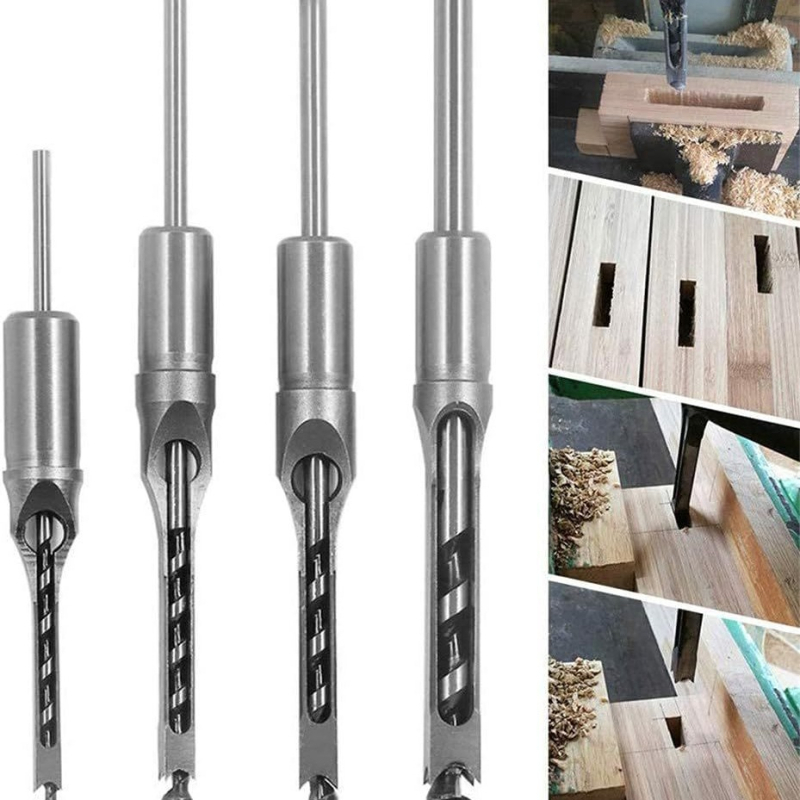 Мортайзен бит за дърво – бур за квадратни отвори и гнезда, инструмент за дърводелство