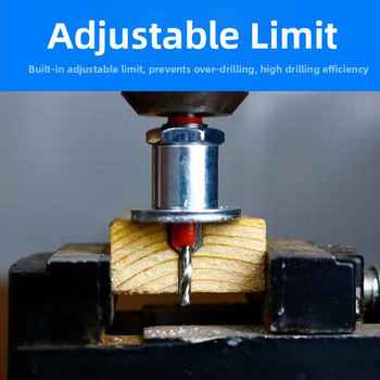 Дърводелско сплавно стъпково свредло с конусно дупчене и потапяща глава за винтове