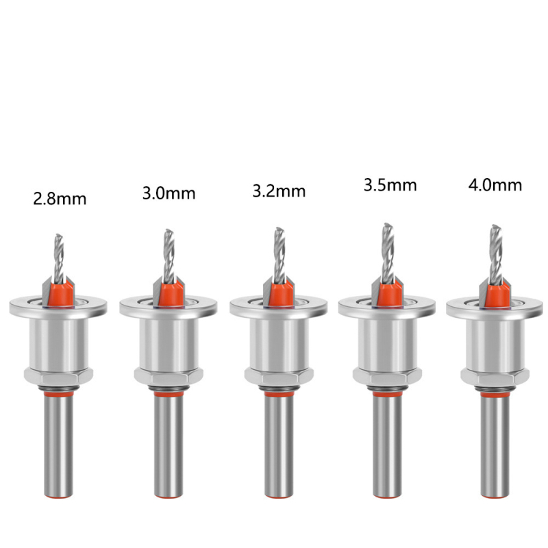 Дърводелско сплавно стъпково свредло с конусно дупчене и потапяща глава за винтове