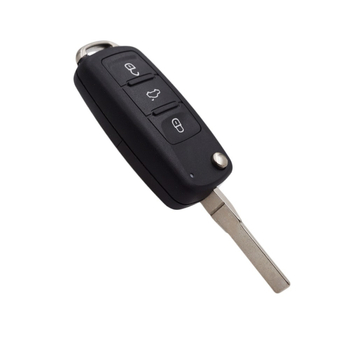 Volkswagen saliekamā tālvadības atslēgas korpuss – ABS korpuss, modelis 023, atslēgas daļa baltais vara, svars 40 g