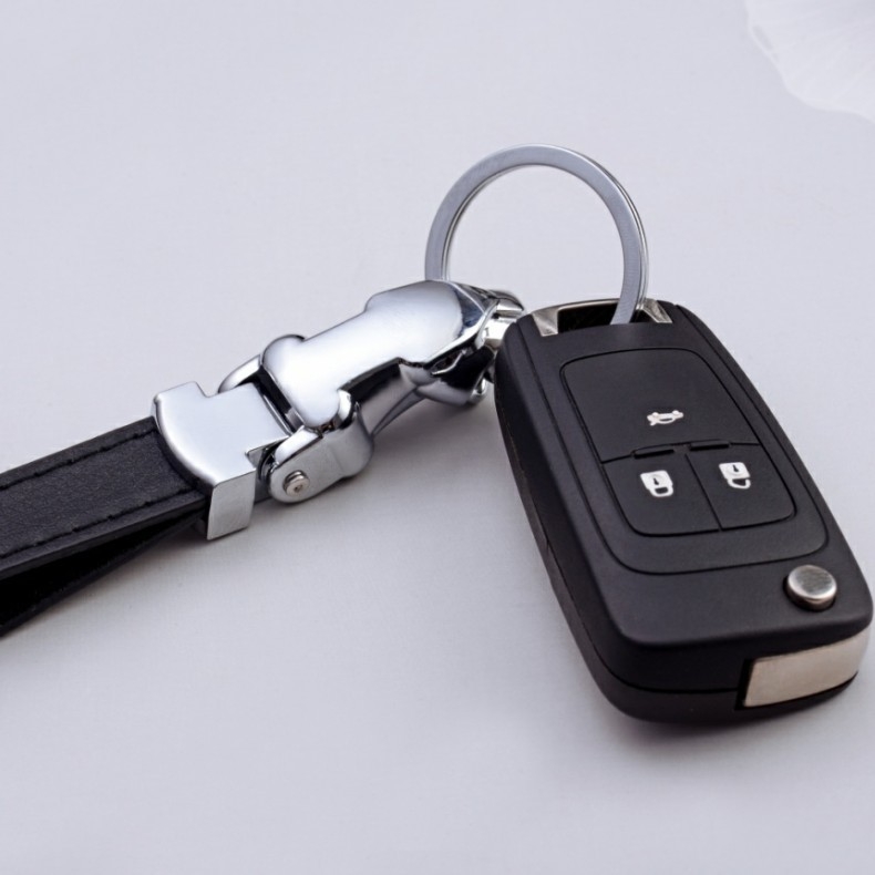 Leopardų galvos metalinis raktų pakabukas – unisex automobilių raktų pakabukas su graviruotu logotipu, pritaikomas, atskira pakuotė