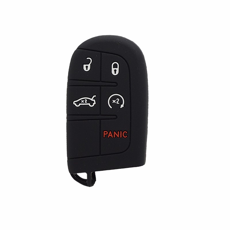 Silikoninis nuotolinio rakto dėklas Jeep Chrysler 300C ir Dodge Ram – apsauginis silikoninis dangtelis, 15 g, spalvos ir įmonės logotipo pritaikymas