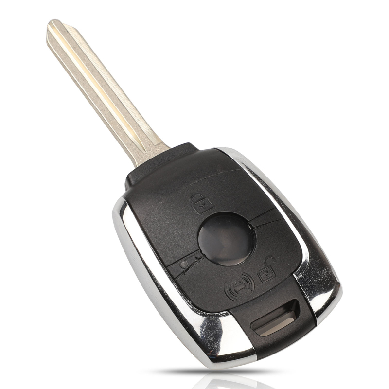 SsangYong Korando nuotolinio rakto korpusas — modelis S-02 (Korpuso medžiaga: ABS • Rakto kaltu plokštė: White copper • Prekės ženklas: SsangYong • Taikomas modelis: Korando)