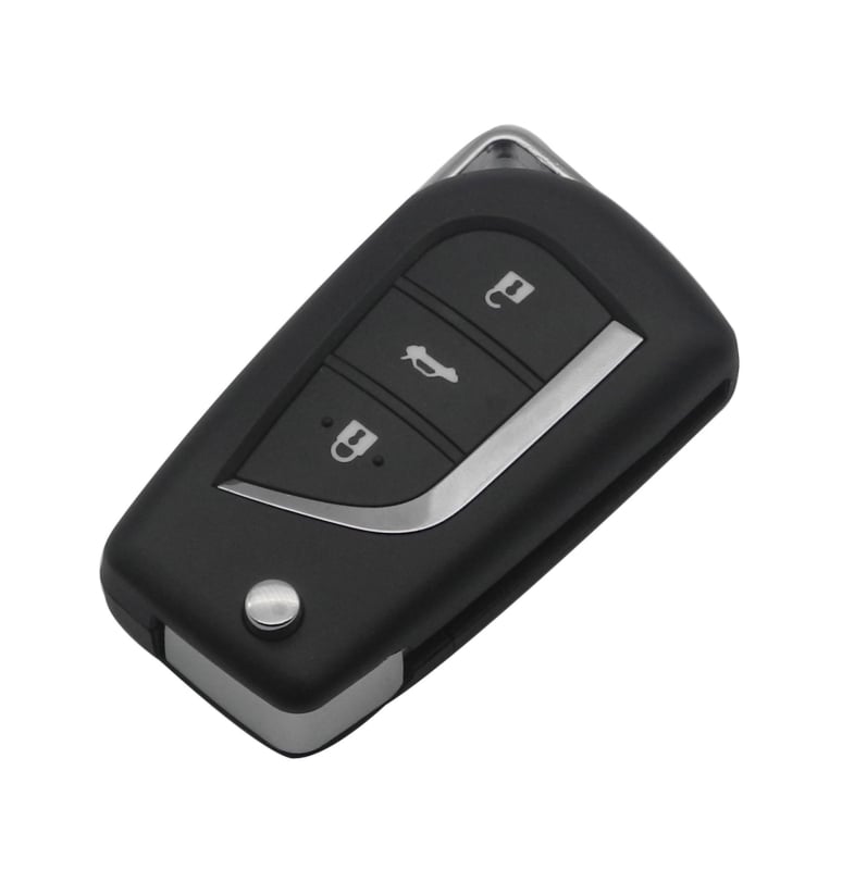 Salokāms auto atslēgas tālvadības pults RAV4, 3 pogas, 315 MHz, 8A čips