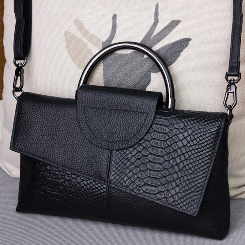 PU krokodila raksta clutch somiņa, horizontāla kvadrātforma, rāvējslēdzēja atvērums, iekšējās kabatas: rāvējslēdzēja kabata un tālruņa kabata