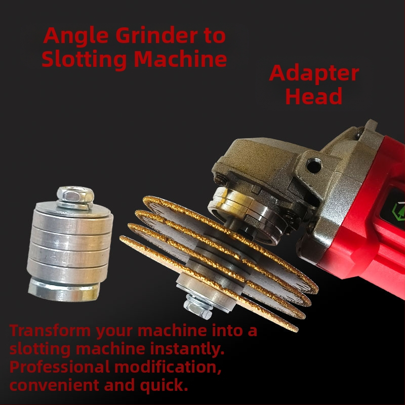 Конверсионна глава за ъглов шлайф: за ръчен шлайф към слотинг машина; Материал: алуминий и чугун; Марка: Best Shield