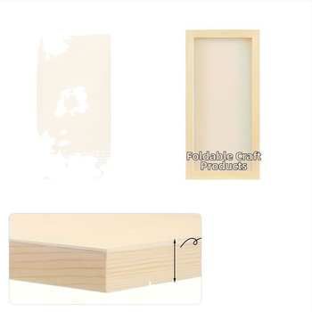 Σετ τεσσάρων ξύλινων πάνελ ζωγραφικής από πεύκο — αγροτικό στυλ