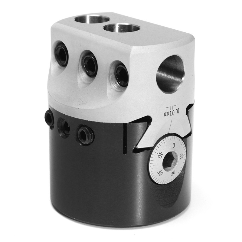 Set bušačkih glava za frezarski stroj, model F1-NT40-3, jednostranо bušački alat, visokočelični čelik, raspon 12–225 mm, učinkovita dubina 100 mm