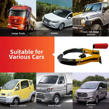 Automobiļa riepu bloķētājs ar rokturi – Tire lock modelis, Plum Blossom cilindrs, pielāgojams, piemērots automašīnas riepām