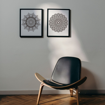 Mandala трафаретен шаблон за плочки, мебели и под от Rongyue Handmade, изработен от екологично чист пластмасов материал.