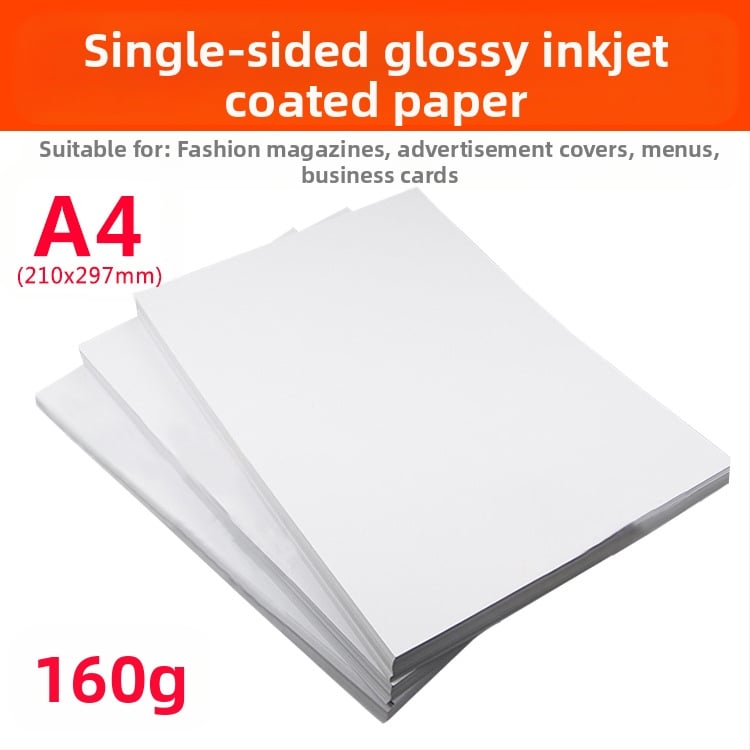 Μονόπλευρα επικαλυμμένος χαρτί για φωτογραφική εκτύπωση, Casting επίστρωση, υψηλό γυαλιστερό χαρτί InkJet, βάρη 120/180/200/230 g, για εξώφυλλο περιοδικού