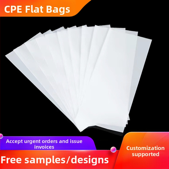 CPE matinis skaidrus plokščios kišenės maišelis su lipniu uždarymu, skirtas mobiliųjų telefonų dėklams