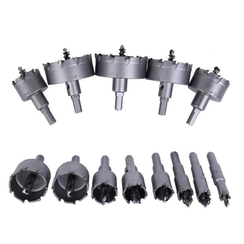 6-членен комплект пробивни инструменти от твърда сплав и неръждаема стомана за метални плочи