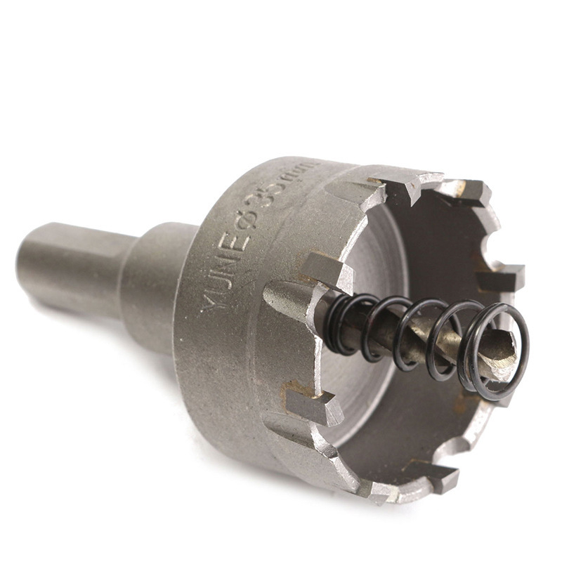 6-членен комплект пробивни инструменти от твърда сплав и неръждаема стомана за метални плочи