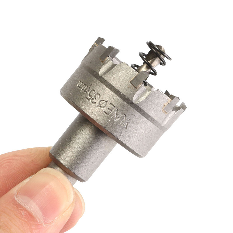 6-членен комплект пробивни инструменти от твърда сплав и неръждаема стомана за метални плочи