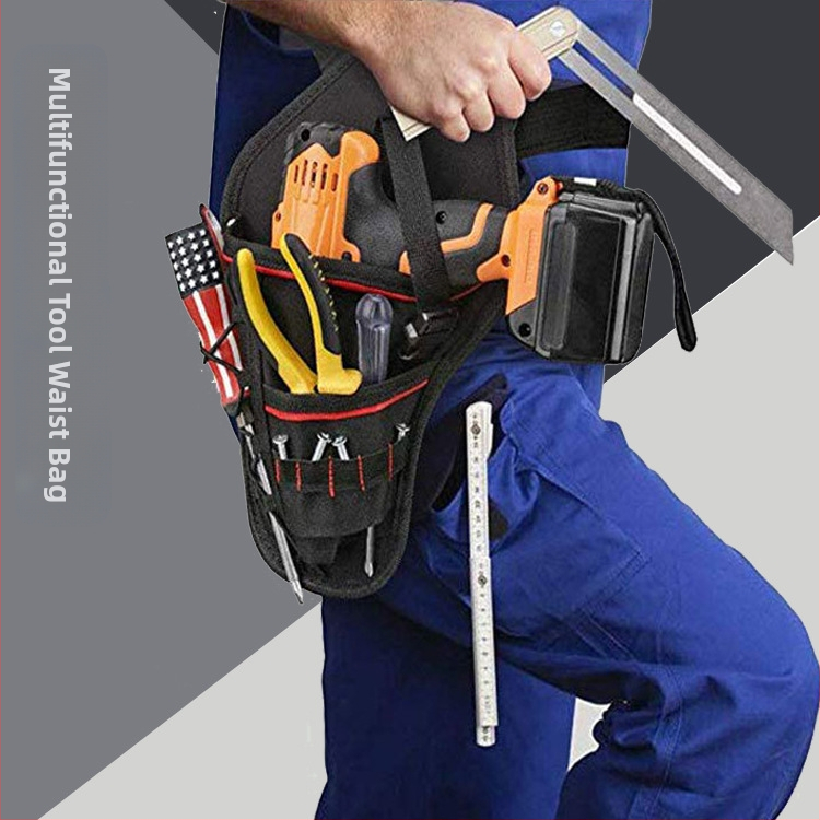 Huaying Banyan Pásová taška na nástroje — nosnosť 10 kg, určená pre elektrické náradie, stavebné náradie, údržbu vozidla a domáce uloženie náradia; materiál: Oxford látka
