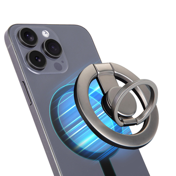 Shanshui MagSafe mágneses gyűrűtartó a telefonhoz, ötvözet, 360° forgás, összecsukható, univerzális