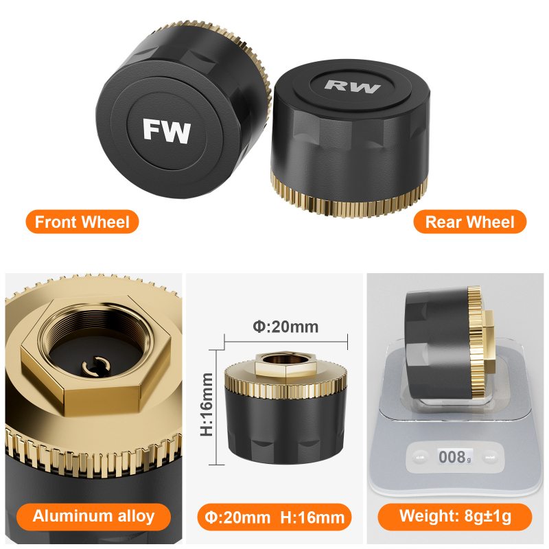 Išorinis motociklo padangų slėgio stebėjimo jutiklis, saulės energija, modelis M9, skaitmeninis ekranas, aukšta tikslumas, dviejų ratų transporto priemonėms