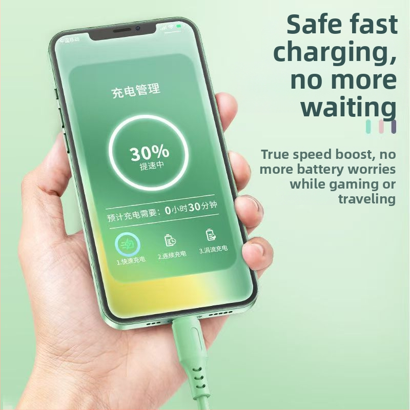 3-в-1 кабел за данни с бързо зареждане: Lightning, Micro USB, USB-C – 3A изход