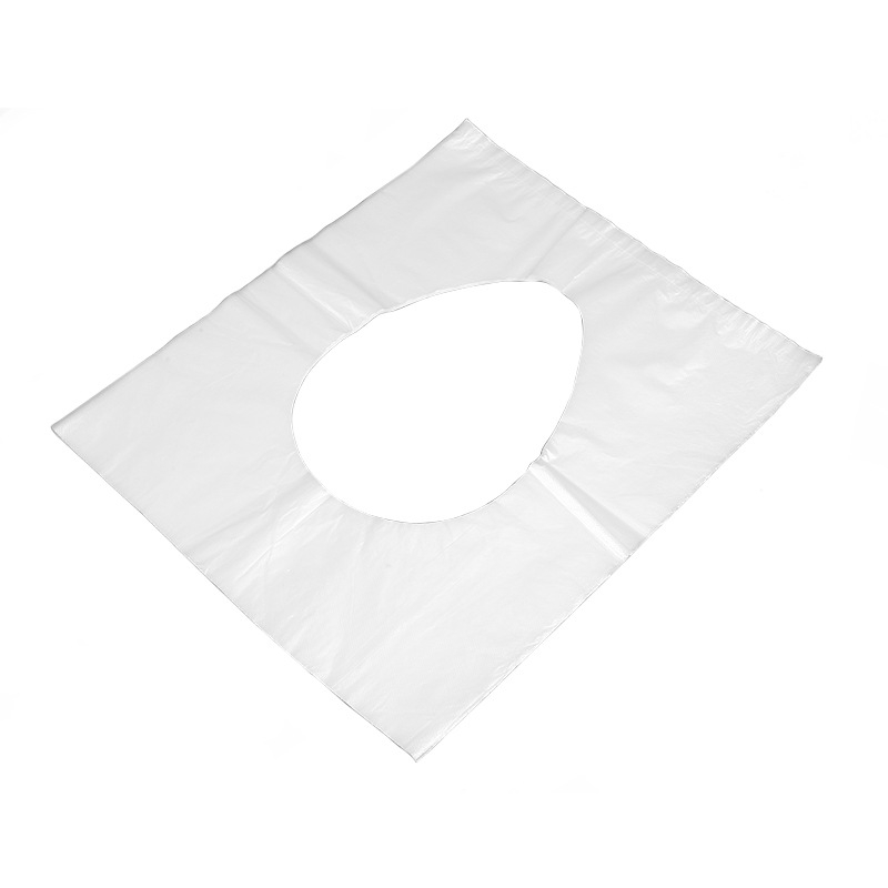 PE vienkartinis tualeto kilimėlis kelionėms, skaidrus, storesnis, atsparus vandeniui ir nešvarumams