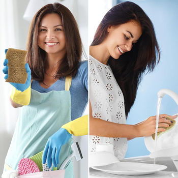 Valymo servetėlė Sea and Sky — medienos pluoštas, vandens sugerianti servetėlė puodams ir dubenėliams