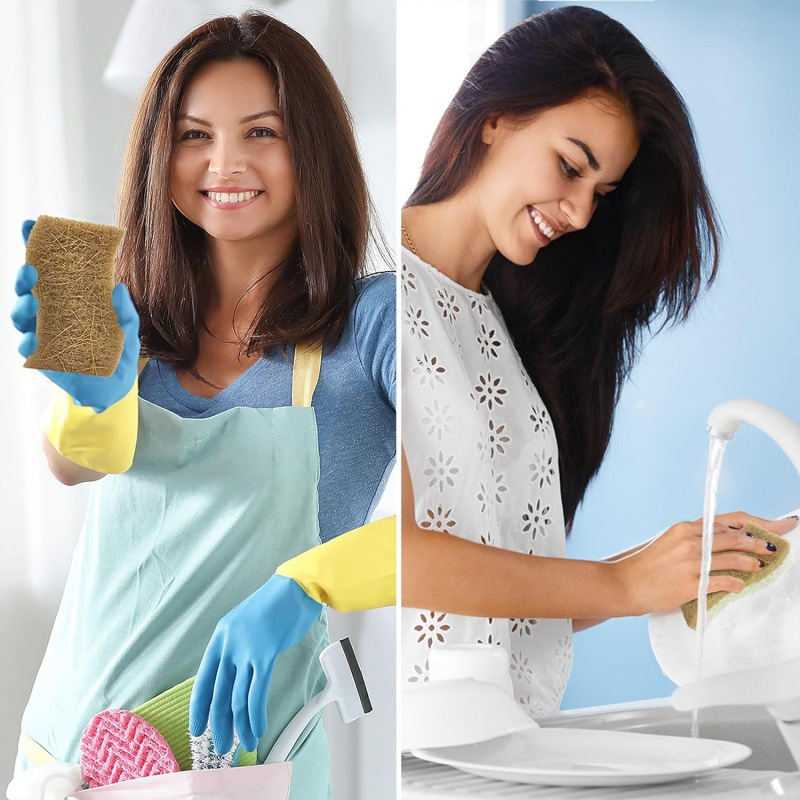 Valymo servetėlė Sea and Sky — medienos pluoštas, vandens sugerianti servetėlė puodams ir dubenėliams