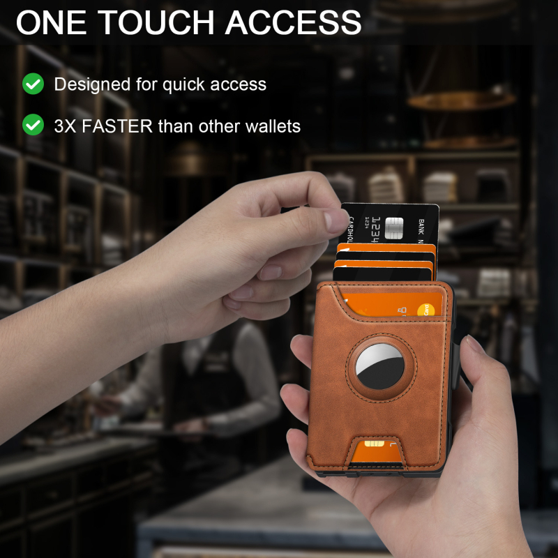 Uniseks futrola za kreditne kartice s karbonskim uzorkom, preklopno zatvaranje, velika kapaciteta, anti-magnetno, unutarnja aluminijska podstava