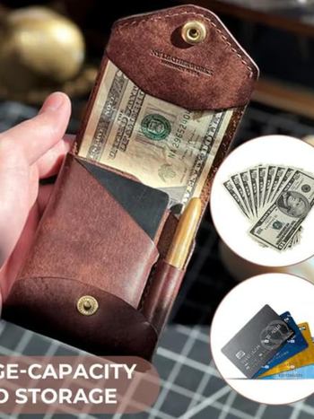 PU bőr kártyatartó pénztárca, vízszintes négyzet alakú, zárt nyitás, kártyatartó rekesz, uniszex