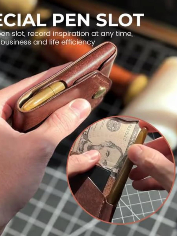 PU bőr kártyatartó pénztárca, vízszintes négyzet alakú, zárt nyitás, kártyatartó rekesz, uniszex