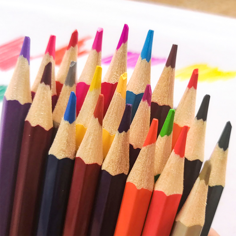 48 spalvų vandens tirpstančių pieštukų rinkinys studentams ir pradedantiesiems (Korpusas: popierius; Tipas: Kitas)