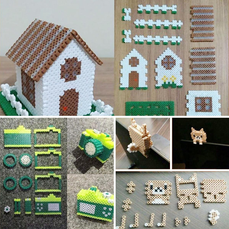 Kit DIY mărgele Fusion – din plastic, ambalaj cutie colorată, potrivit pentru 14+ ani, categorie plăci plate