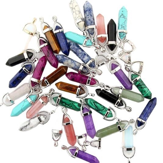 Geometrijska ogrlica od umjetnog kristala, elektroplatirani završetak, jednostavan stil, dodaci za izradu nakita