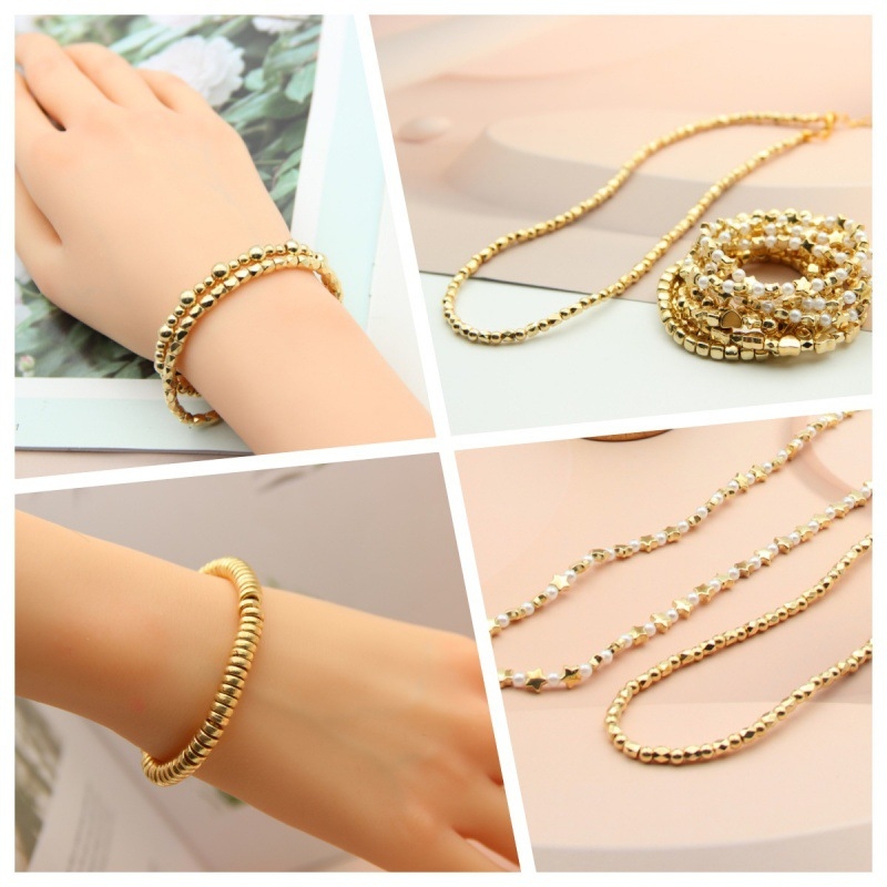 DIY set perli: 3600 perli u obliku srca i petokrake zvijezde, 7 razdjelnih perli za narukvicu, plastika/smola