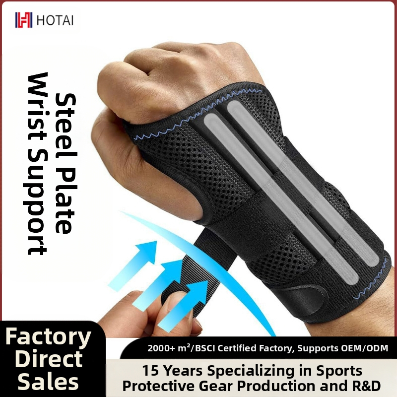 Futballhoz való csuklóvédő – csuklótámogatás stabilizáló sínnel, poliészter rostból