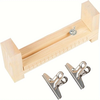 Εργαλείο πλέξης κορδονιών με ξύλινο πλαίσιο, ξύλινο υλικό, κινέζικο στυλ, χειροποίητα κρεμαστά διακοσμητικά